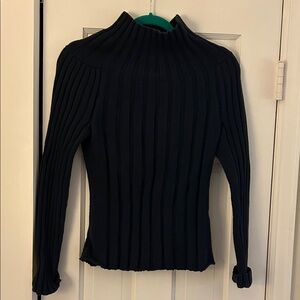 Banana Republic Black Ribbed Sweater